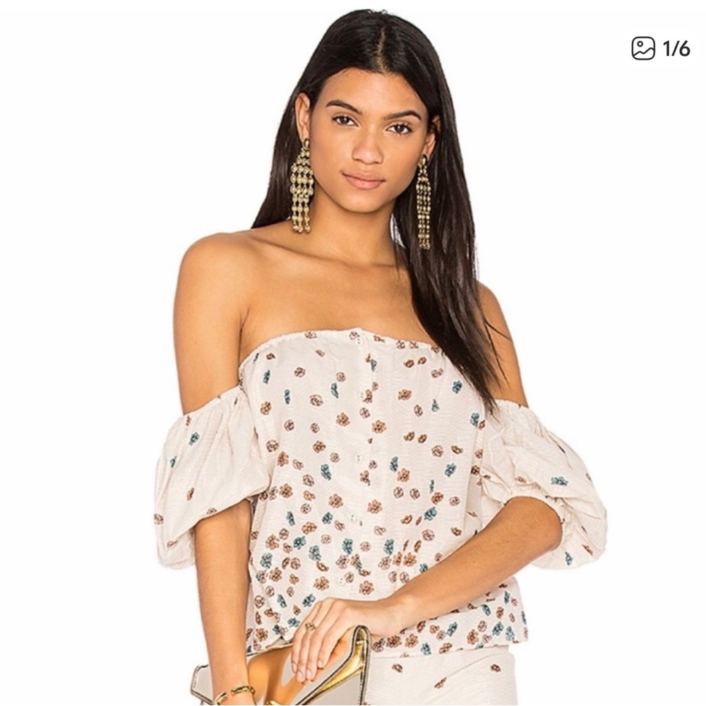 LPA 125 Lurex Floral Top